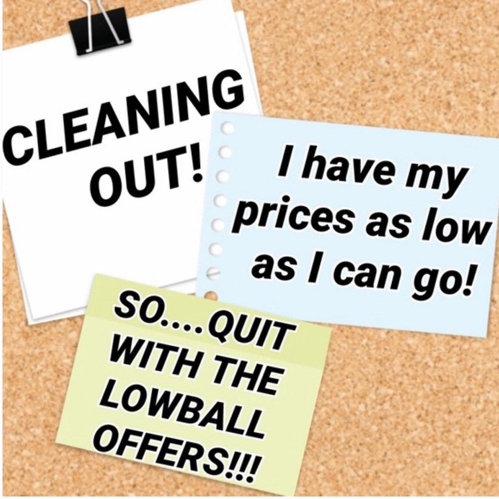 No more lowball offers. it’s happening too frequently and my prices are low‼️
